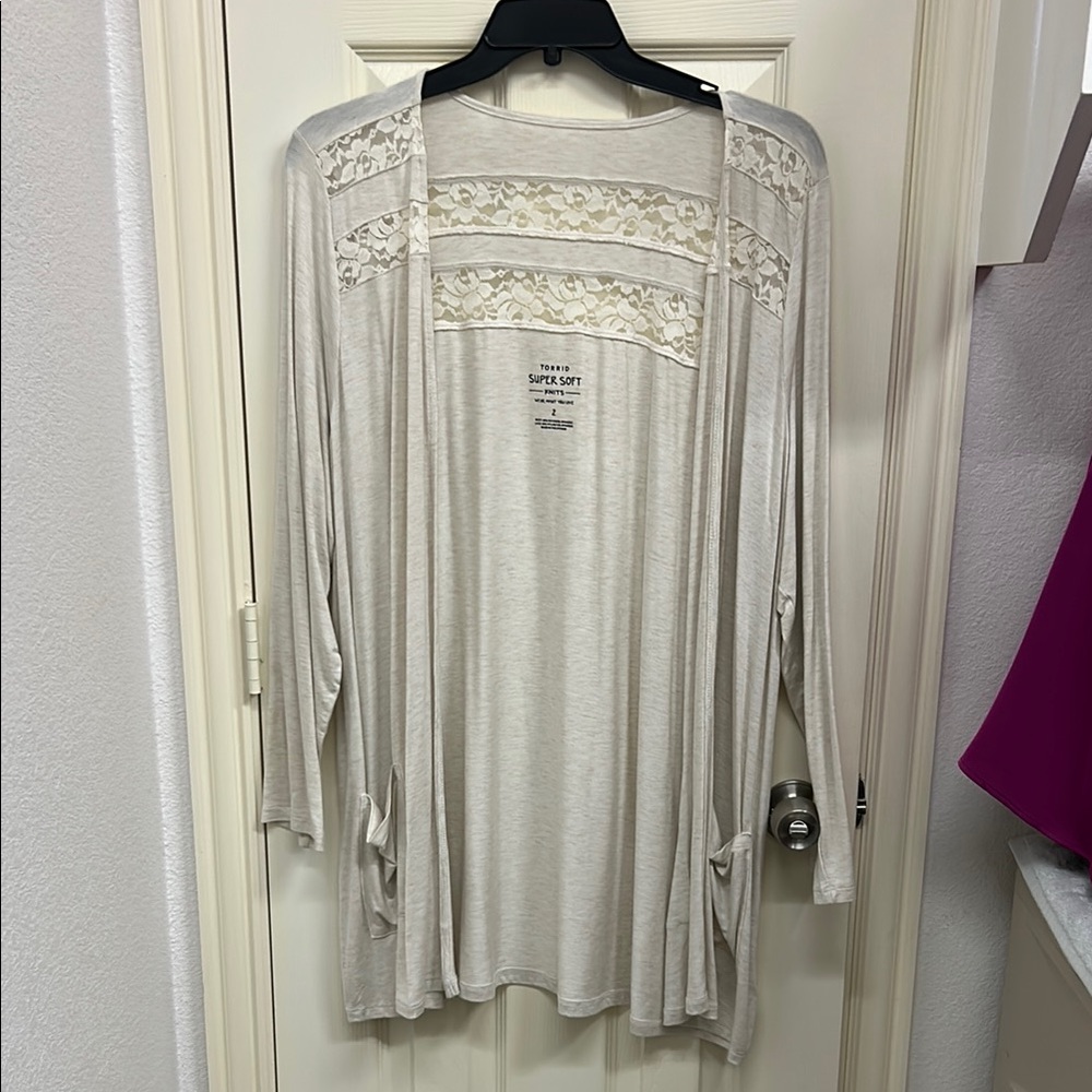 Torrid Cream Super Soft Knit Top